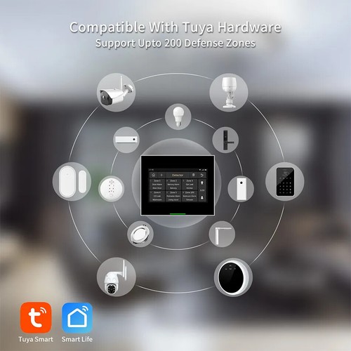WIFI Version Tuya Intelligent Wireless WiFi House Security Alarm System Kits New - Picture 18 of 42