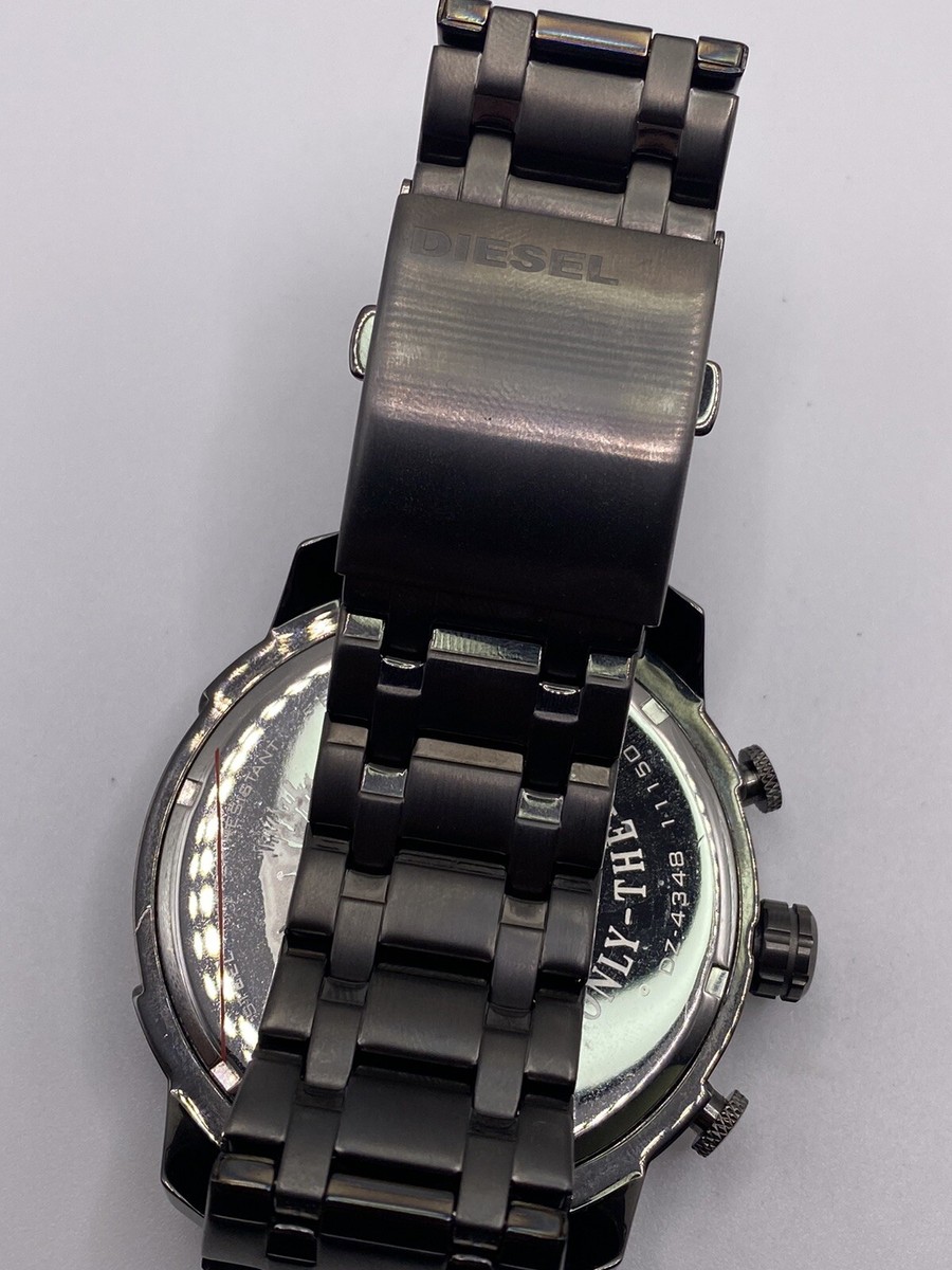 Diesel DZ 4348 56mm black huge mens chronograph 5 BAR Quartz