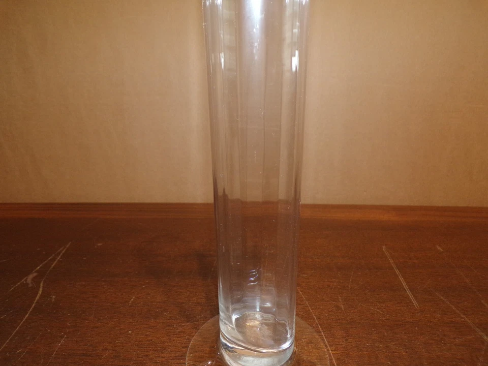 Ancienne éprouvette non graduée 37,5 cm de haut en verre - Photo 3/4