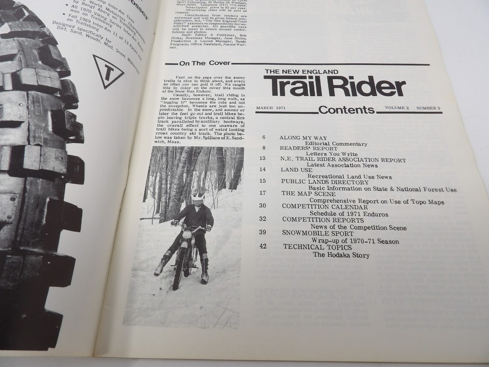 March 1971 New England Trail Rider Magazine | eBay