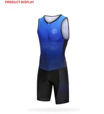 Triathlon Sleeveless Jerseys Cycling Running Swimsuit Breathable Jumpsuit