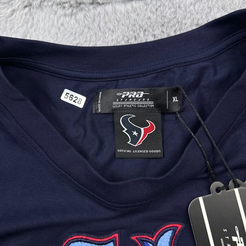 Houston Texans Shirt Woman Extra Large Blue Patches H Town Crop Top NFL Football - 第 6/9 張圖片