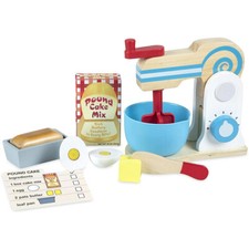 Melissa  Doug Make-A-Cake Wooden Mixer Set