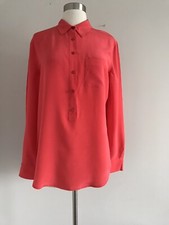 EQUIPMENT FEMME 100 SILK CHEST POCKET BUTTON FRONT SHIRT BLOUSE SIZE S