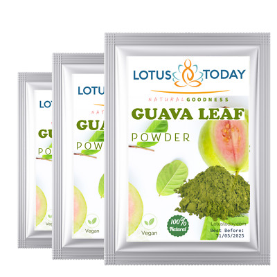 Guavenblatt Pulver 10 Packungen Superfood roh, vegan, Smoothies & Haarwachstumsunterstützung