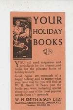 W. H. Smith & Son Ltd. Your Holiday Newspapers Your Holiday Books Card Ref 39403