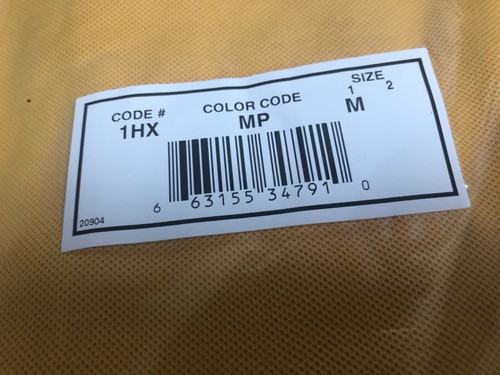 Vintage HABAND CASUAL JOE Med Short Sleeve Yellow Polo Shirt Mens Brd New Sealed - Picture 5 of 5