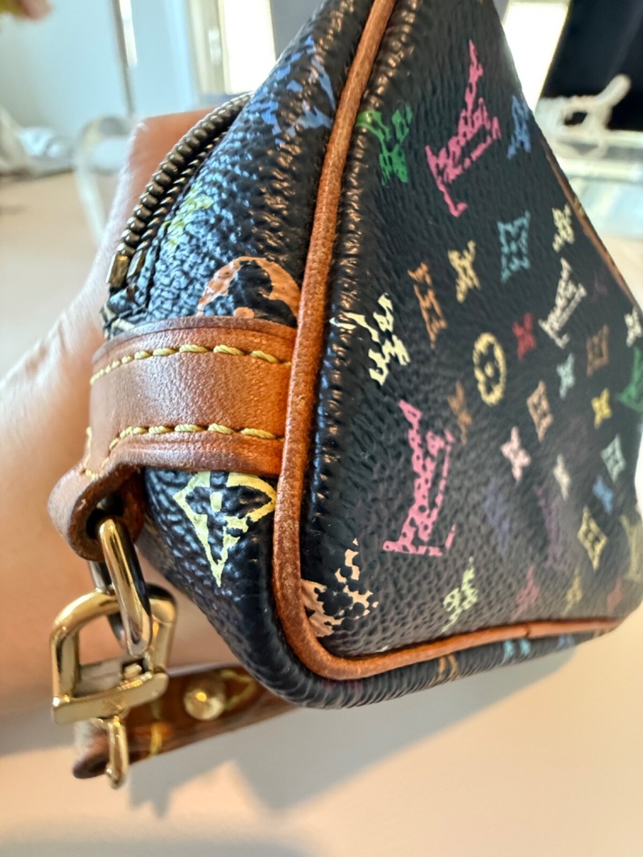 Vintage Louis Vuitton x Takashi Murakami Black Multicolor Wapity