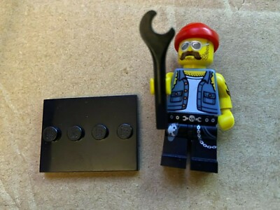 Lego Minifigure Series 10 Motorcycle Mechanic *Opened/New 