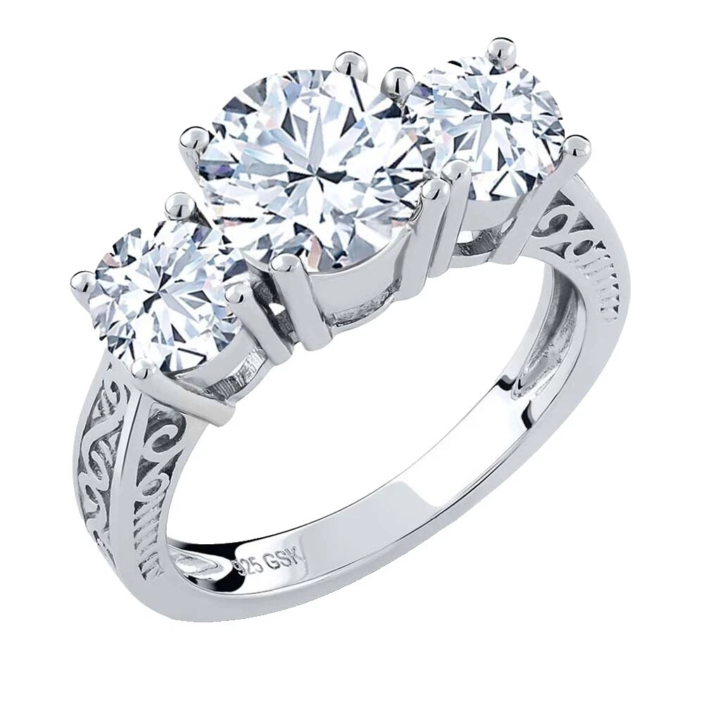 Joyas de plata esterlina Topacio Blanco para hombres