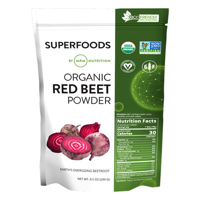 Organic Red Beet Powder 24 Servings by MRM, Brand New