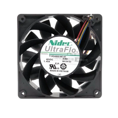 Nidec T12E48BS1M7-07 A464 48VDC 1.45A 12CM 12038 4-wire Cooling Fan 1pc