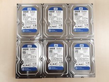Lot of 6 tested WD Blue WD5000AAKX 500GB SATA 3.5" 6Gb/s Desktop Hard Drive