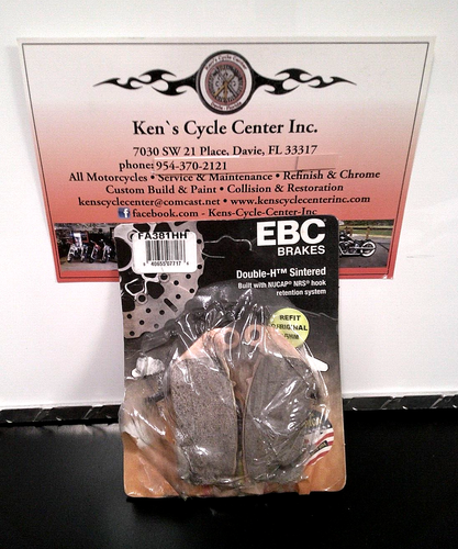 Pastillas de freno Harley-Davidson EBC 04-13 XL 883 1200 Sportster FA381HH - NUEVAS - Imagen 2 de 3