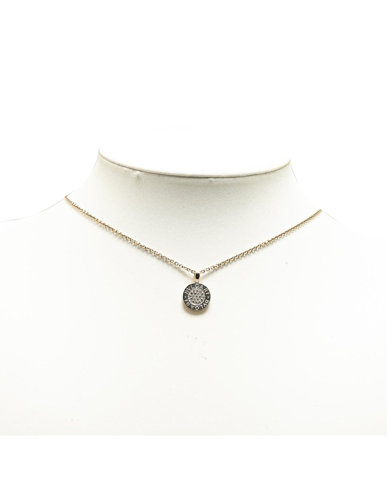 Pre Loved Bvlgari Bzero1 18k Rose Gold Diamond Pendant Necklace