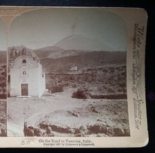 1897, On the Road to Mount Vesuvius, Italy, Underwood, Stereoview