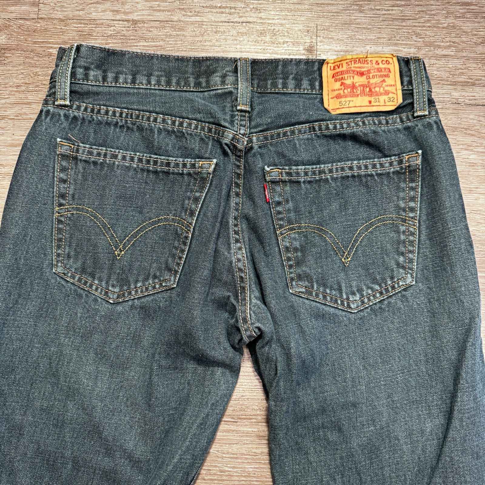 Levis 527 Jeans Mens 31 Blue Denim Boot Cut Low Rise Medium Wash 31x31 Rodeo