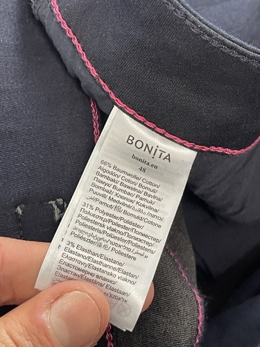 Bonita Jeans Womens Size 20 Skinny Leg Big Navy Blue Stretch Denim Pants N260 - 第 7/11 張圖片