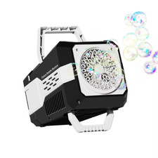 60 Holes Bubble Gun LED Light Electric Automatic Rocket Soap Bubble Machine Toys