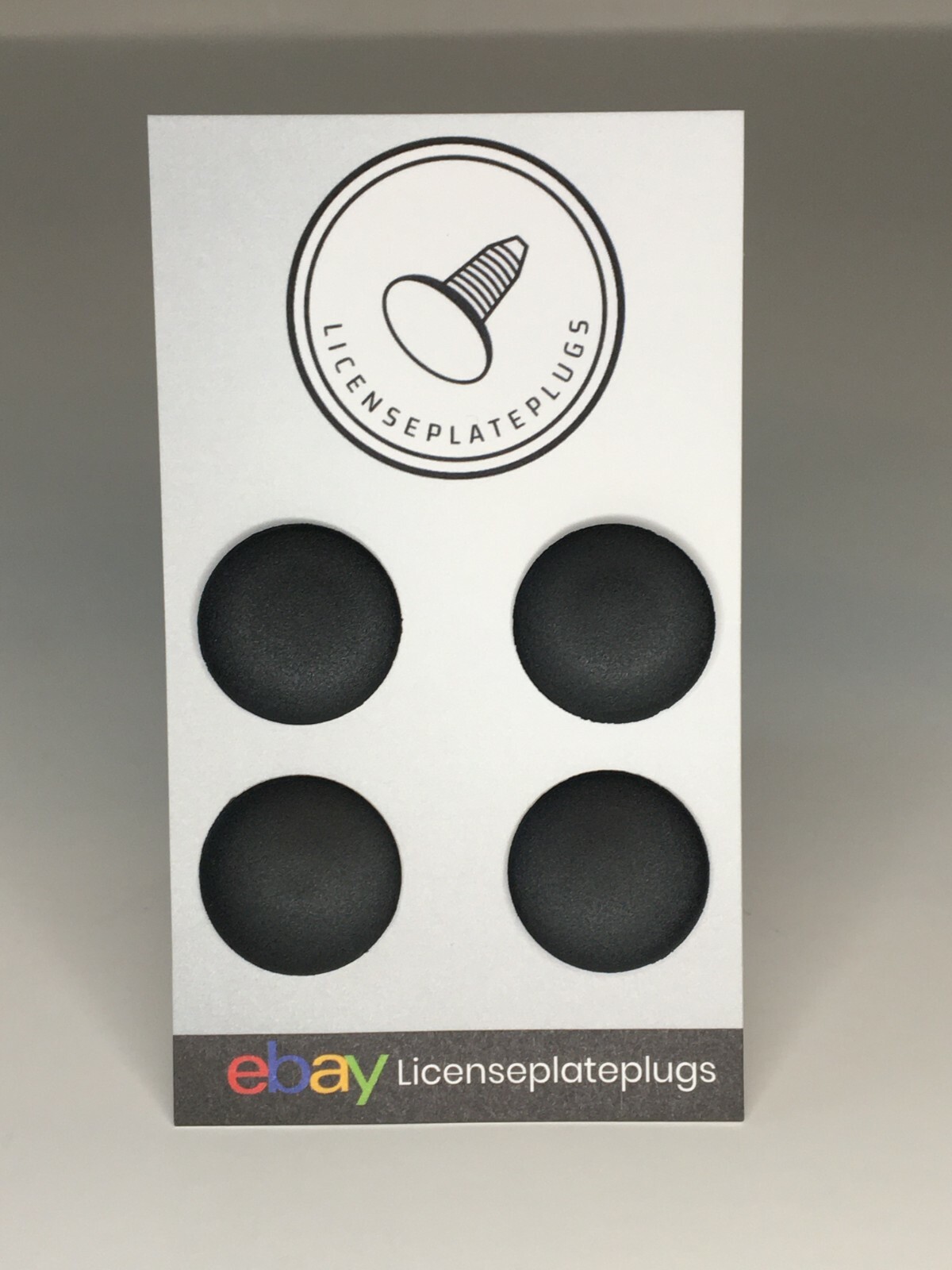 Bumper Plug (1) Front License Plate Holes Cover ALL MAKES AND MODELS