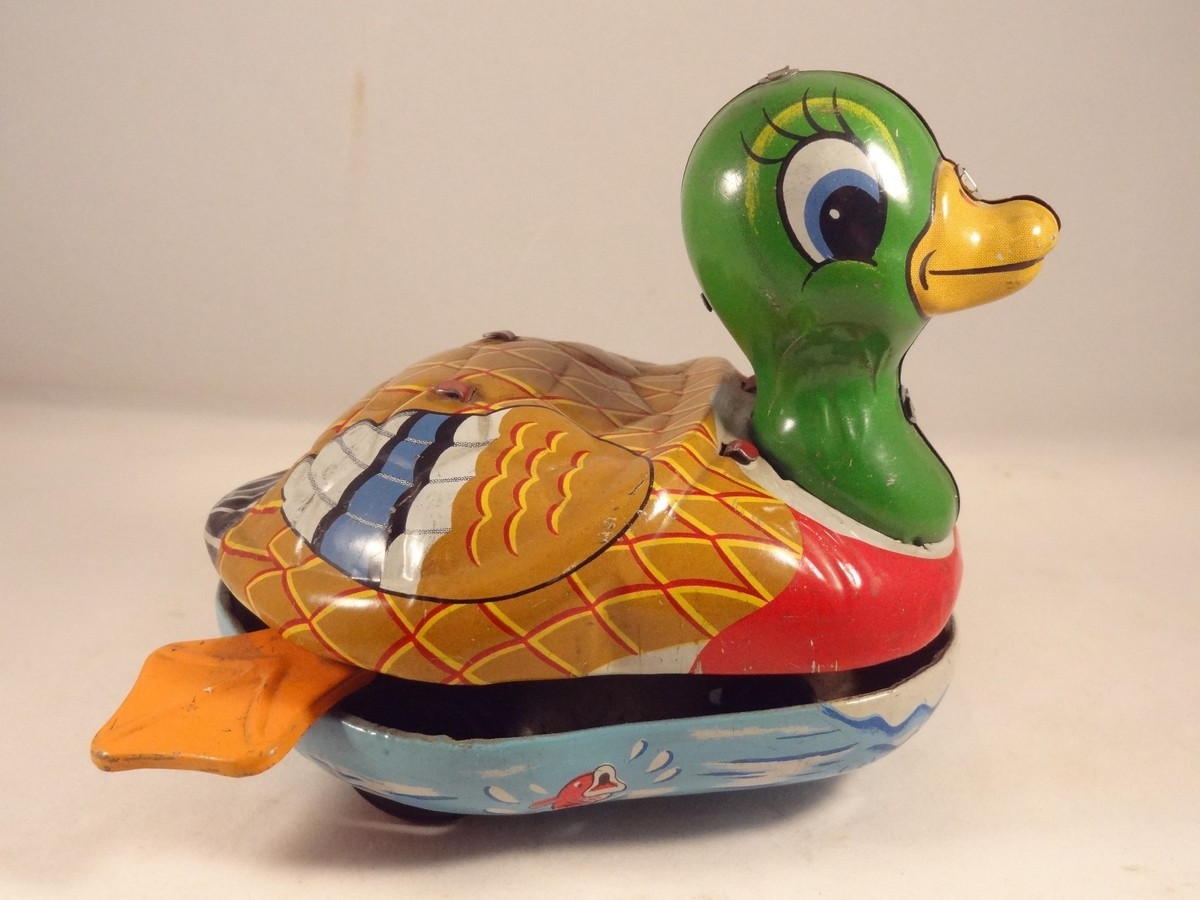 Canard, figurine vintage de canard en céramique, Japon