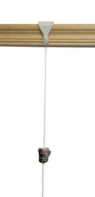STAS Reißverschluss + WEISS Zierhaken + Perlon Nylon klar Kabel traditionelle Schiene