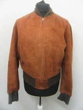 VINTAGE HERCULES SEARS USA LEATHER MOTORCYCLE BOMBER FLIGHT JACKET SIZE M