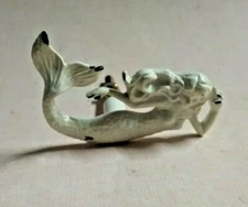 Shabby White Mermaid Cabinet Knob Coastal Nautical Hardware Cast Iron