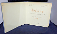 AMAZING 1959 SCRAPBOOK GERMANY AUSTRIA PICTURES PENCIL SKETCHES EPHEMRA