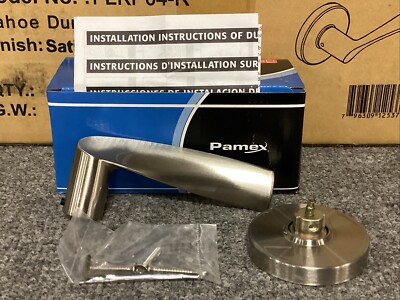 PAMEX TAHOE FLKP04-R SATIN NICKEL DUMMY LEVERSETS, CASE OF 25