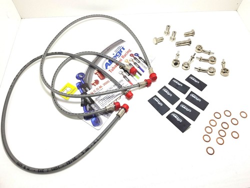 Set Hoses Brakes Diretti Front/Rear Gray Mounts Gray Kawasaki Zx 6 R 2005