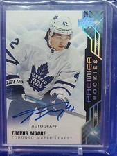 2019-20 Upper Deck Premier Rookies Auto Trevor Moore Toronto Maple Leafs 