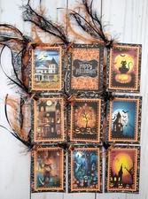 9 Halloween Handmade Gift Tags Scrapbooks Junk Journals Crafts Planners Parties