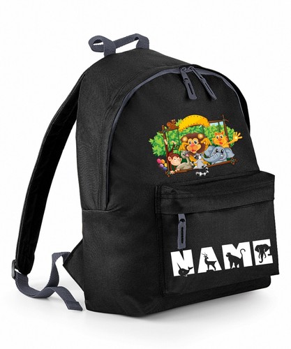Personalised Cartoon Characters Backpack, Lion Elephant Rucksack,Kids School Bag - Picture 2 of 13