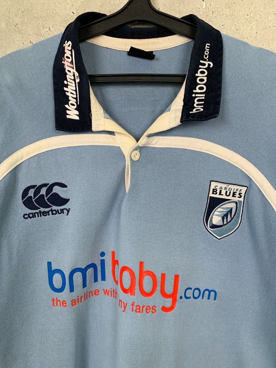 CARDIFF BLUES 2006 2007 RUGBY UNION SHIRT CANTERBURY JERSEY SIZE