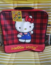 Rare Hello Kitty Vintage red luggage 1997 red plaid
