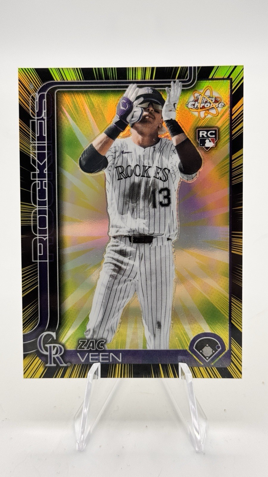 2025 Topps Chrome Update - Radiating Rookies Zac Veen #RR-25 (RC)