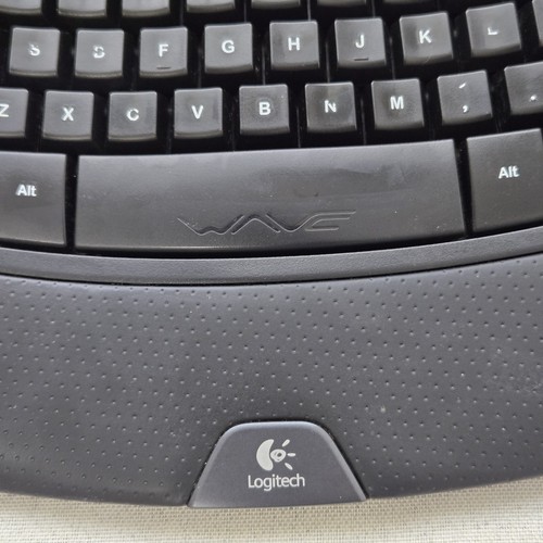 Teclado Logitech K350 Negro Inalámbrico Comfort Wave Ergonómico - Sin Dongle - Probado - Imagen 3 de 9