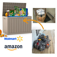 Outdoor Storage Box, Resistant to Weather And UV Rays, Resin