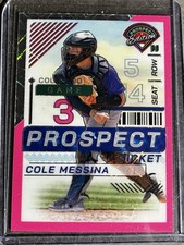 2024 Panini Prospect Edition - Cole Messina #95 Pink Velocity Prizm /79 (RC)