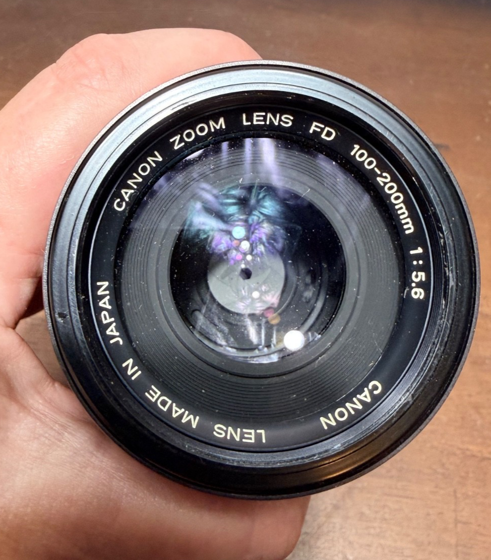 Vtg Canon Zoom Camera Lens FD 100-200mm 1:5.6 | eBay