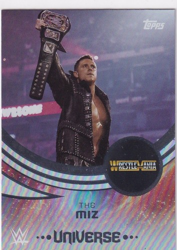 THE MIZ 2025 TOPPS CHROME WWE MAIN EVENT BLACK REFRACTOR AUTO CARD 