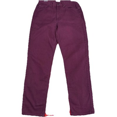 L.L. Bean Straight Leg High Waisted Denim Jeans Women 10 Maroon