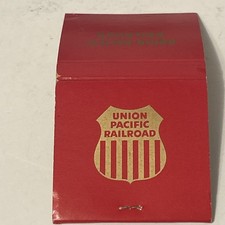 Vintage Unused Matchbook Match cover Union Pacific Railroad Red