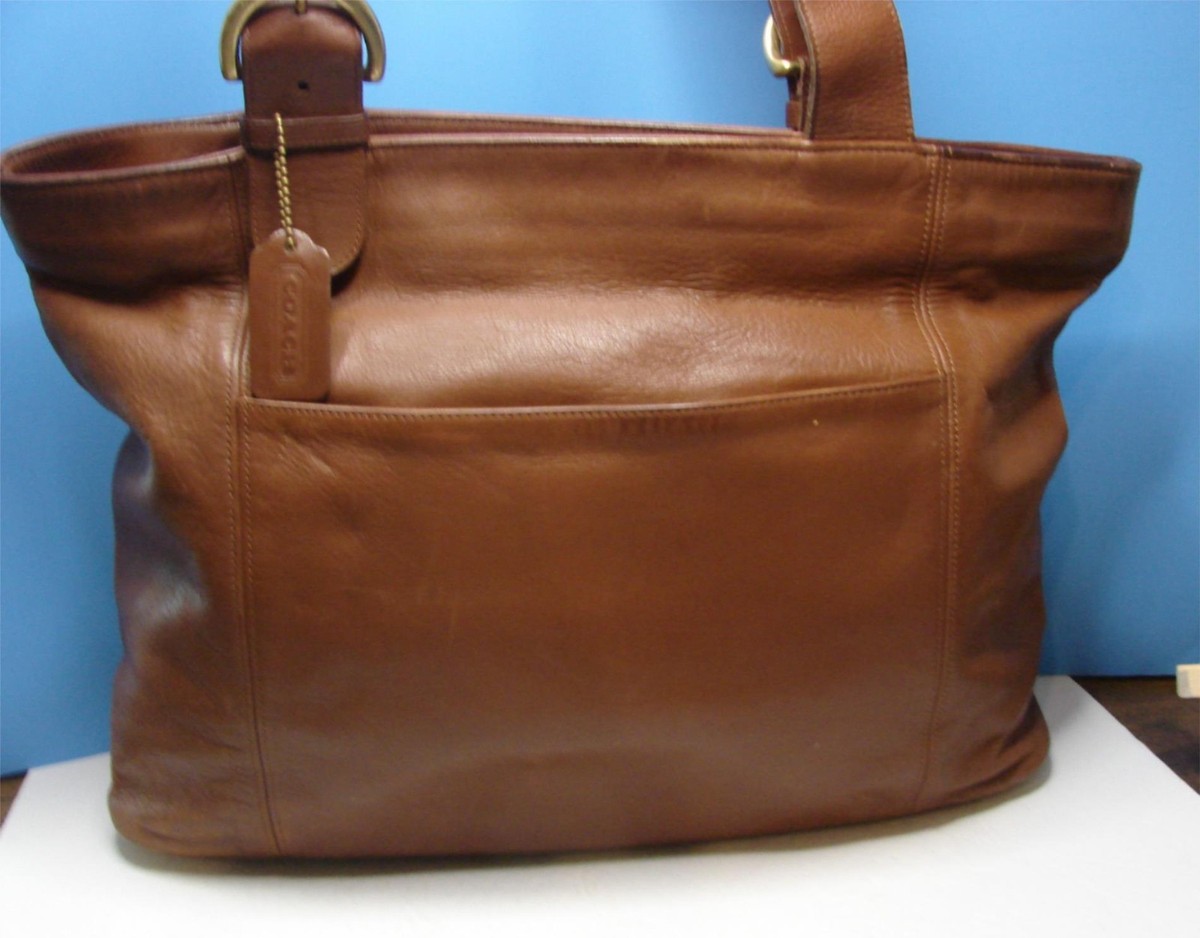 OLD COACH コーチ　Soho brown Leather Handbag Vintage Coach Leather Soho Buckle Bag Brown Shoulder #4157