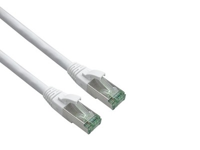helos Patchkabel Cat 6a Superflex S/FTP Cat 7 Rohkabel weiß 0,15m AWG26/7 GHMT