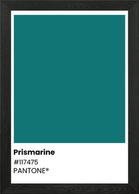 Pantone Color: Prismarine Framed Wall Art Poster Canvas Print Picture