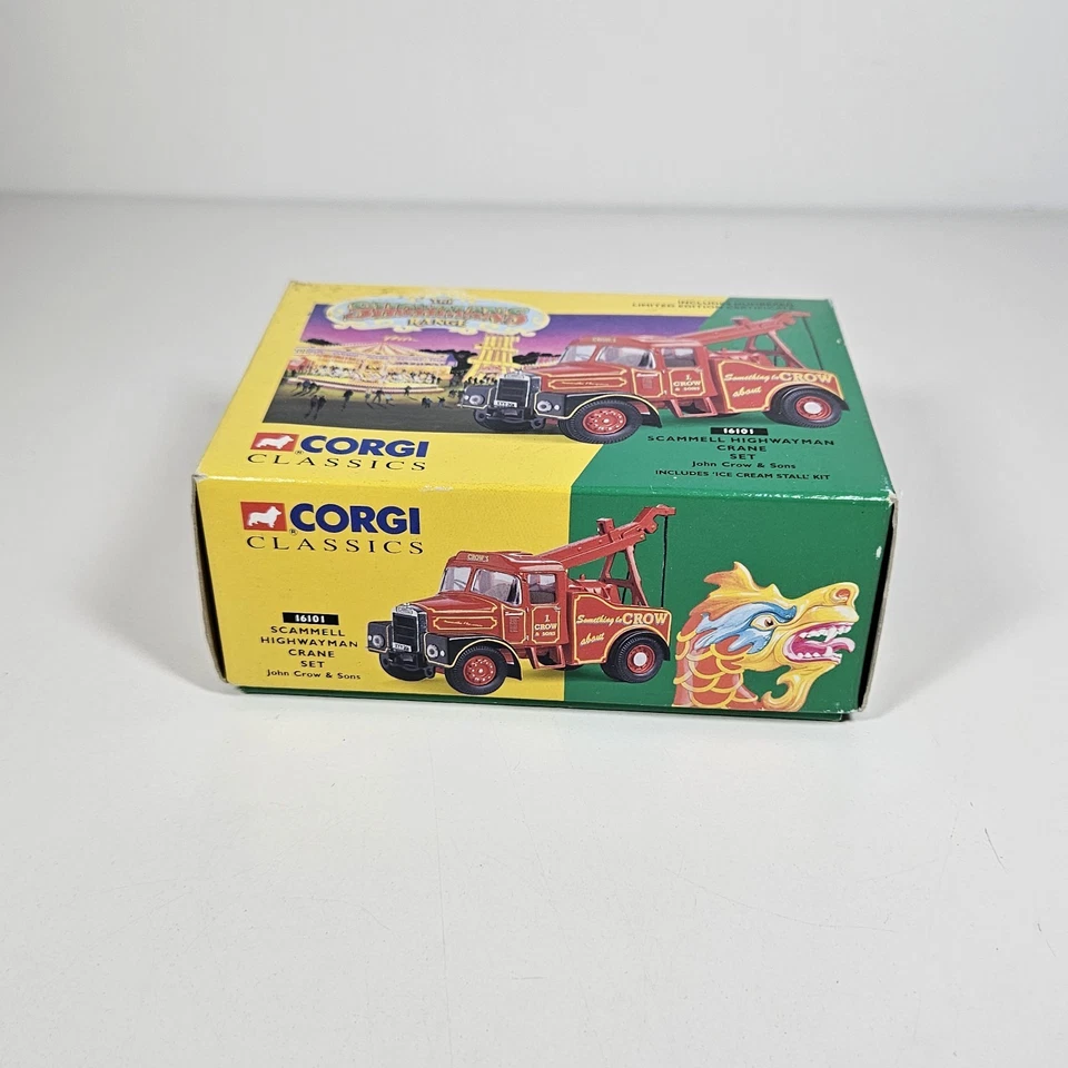 Juego de grúa modelo fundido a presión en caja Corgi Classics 16101 Scammell Highwayman John Crew Foto 3 de 4