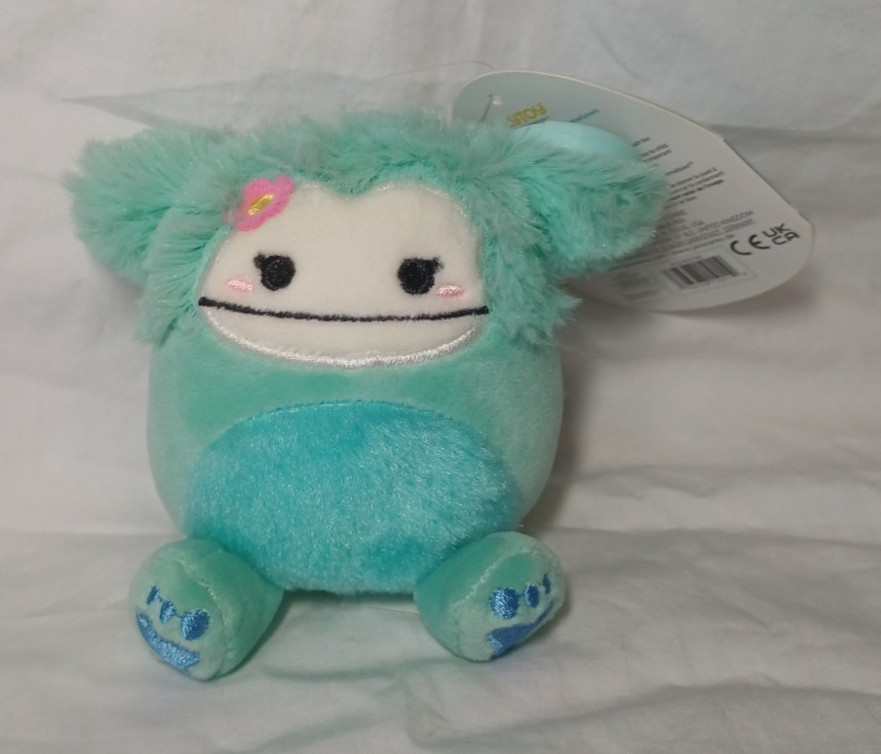 Squishmallows - Joelle the Bigfoot Blue 3.5"" Clip On - With Tag