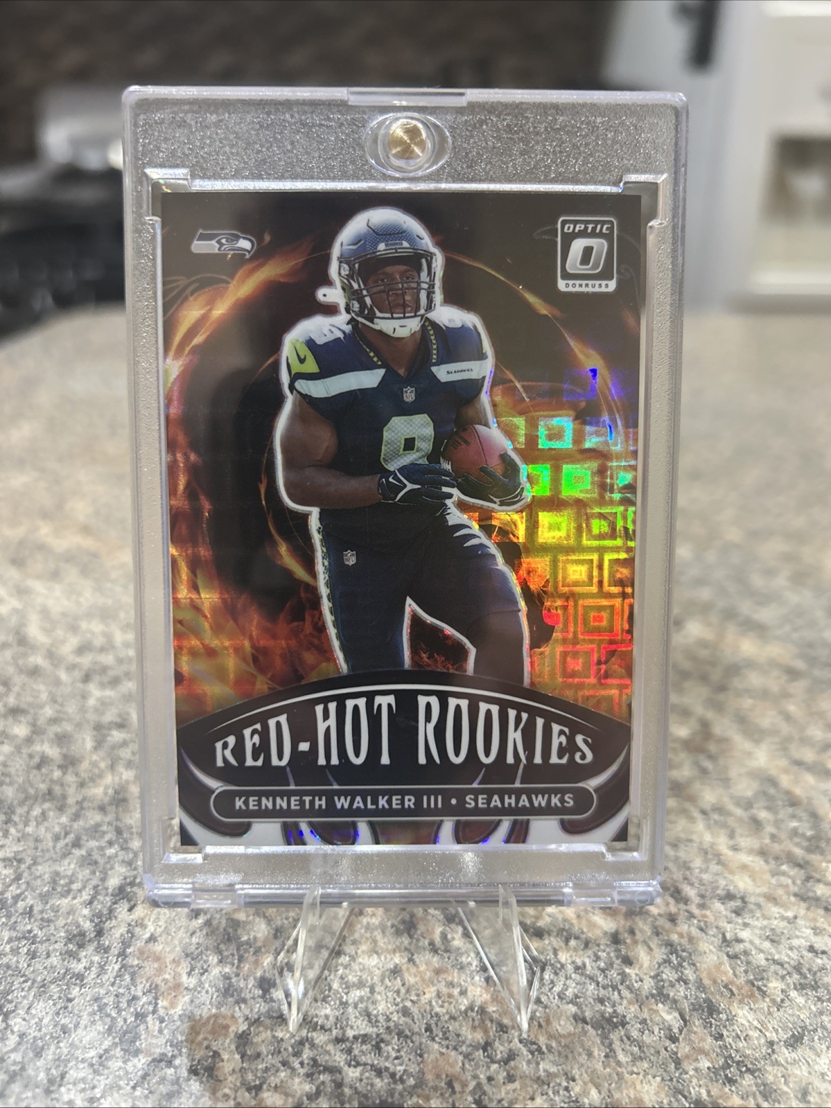 Kenneth Walker III Panini Donruss Optic Red Hot Rookies #RHR7 Black Pandora